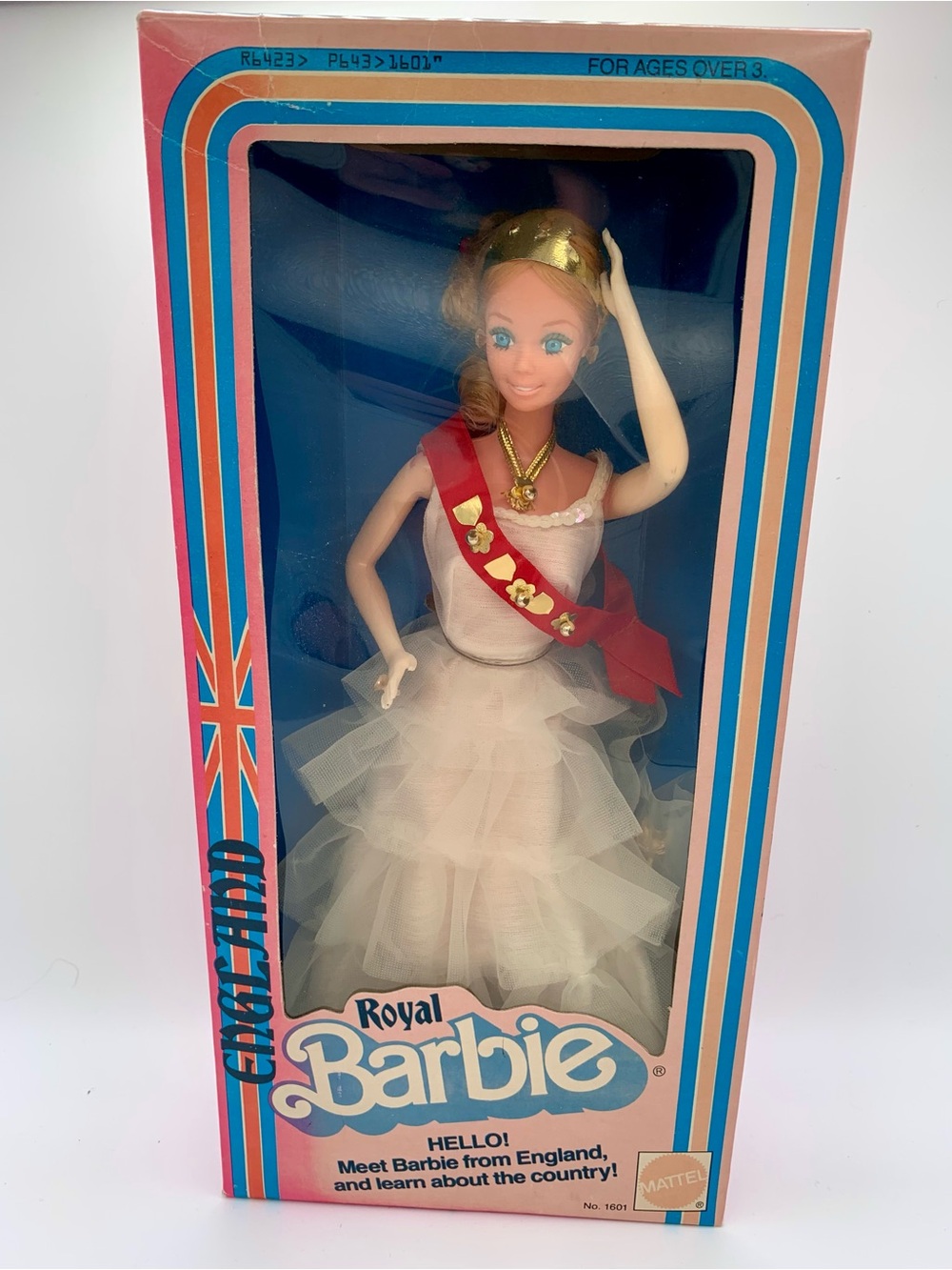 Royal Barbie (England UK) NIB - Dolls of the World - 1979 Mattel #1601 Faded